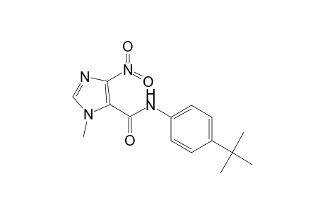 3-Methyl-5-nitro-3H-imidazole-4-carboxylic acid (4-tert-butyl-phenyl)-amide