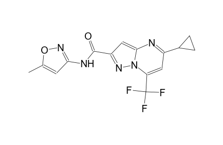 5-cyclopropyl-N-(5-methyl-3-isoxazolyl)-7-(trifluoromethyl)pyrazolo[1,5-a]pyrimidine-2-carboxamide