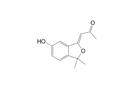 (Z)-1-(6-hydroxy-3,3-dimethylisobenzofuran-1(3H)-ylidene)propan-2-one