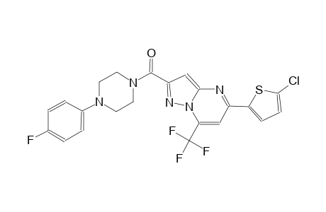 5-(5-chloro-2-thienyl)-2-{[4-(4-fluorophenyl)-1-piperazinyl]carbonyl}-7-(trifluoromethyl)pyrazolo[1,5-a]pyrimidine