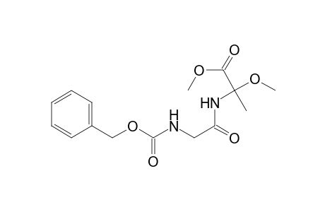 Methyl 2-(N-benzyloxycarbonylglycyl)amino-2-methoxypropionate