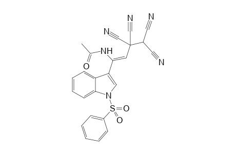 (Z)-N-(1-[1-(Phenylsulfonyl)-1H-indol-3-yl]-3,3,4,4-tetracyanobut-1-en-1-yl)acetamide