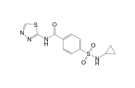 benzamide, 4-[(cyclopropylamino)sulfonyl]-N-(1,3,4-thiadiazol-2-yl)-
