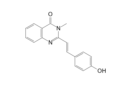 Quinazolin-4(3H)-one, 2-[4-(hydroxyphenyl)ethenyl]-3-methyl-