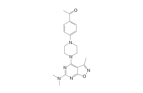 6-Dimethylamino-3-methyl-4-(N-4'-acetylphenylpiperazino)isoxazolo[5.4-d]pyrimidine