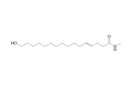 (E)-16-Hydroxy-hexadec-4-enoic acid methylamide