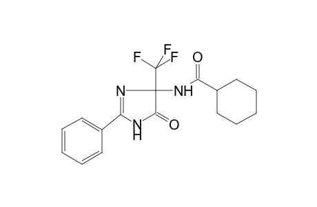 N-[5-oxo-2-phenyl-4-(trifluoromethyl)-4,5-dihydro-1H-imidazol-4-yl]cyclohexanecarboxamide
