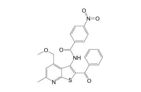 N-[2-benzoyl-4-(methoxymethyl)-6-methylthieno[2,3-b]pyridin-3-yl]-4-nitrobenzamide
