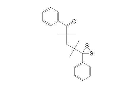 3-Phenyl-3-(1,1,3,3-tetramethyl-4-oxo-4-phenylbutyl)dithiirane