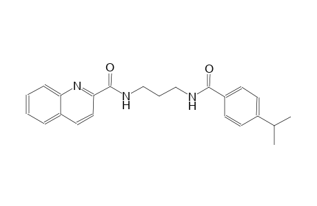2-quinolinecarboxamide, N-[3-[[4-(1-methylethyl)benzoyl]amino]propyl]-