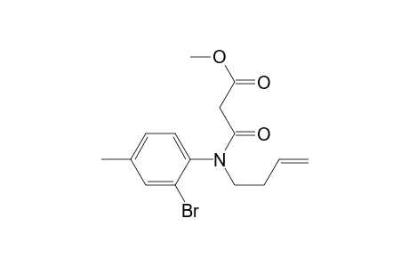N-(3-Butenyl)-N-(2-bromo-4-methylphenyl).alpha.-carbomethoxyacetamide
