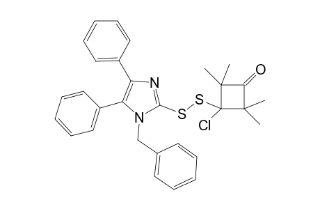 3-Chloro-3-[(1'-benzyl-4',5'-diphenyl-1H-imidazol-2'-yl)disulfanyl]-2,2,4,4-tetramethylcyclobutanone