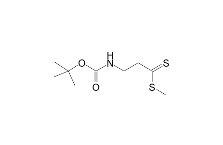 Methyl 3-[(t-butoxycarbonyl)amino]propane-1-(dithio)-oate
