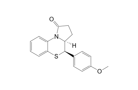 (+-)-trans-4-(p-Methoxyphenyl)-2,3,3a,4-tetrahydro-1H-pyrrolo[2,1-c][1,4]benzothiazin-1-one