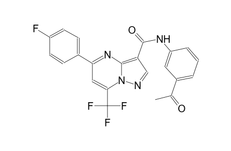 N-(3-acetylphenyl)-5-(4-fluorophenyl)-7-(trifluoromethyl)pyrazolo[1,5-a]pyrimidine-3-carboxamide
