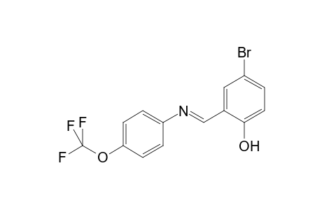 4-Bromo-2-({[4-(trifluoromethoxy)phenyl]imino}methyl)phenol