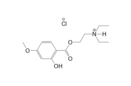 N,N-diethyl-2-[(2-hydroxy-4-methoxybenzoyl)oxy]ethanaminium chloride