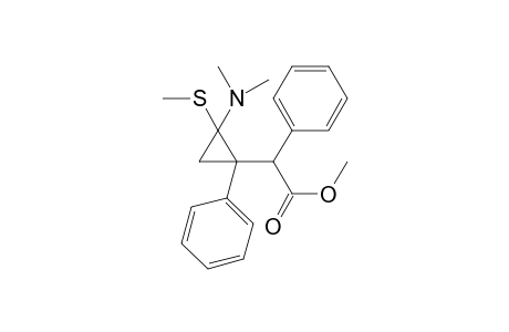 2-(2-Dimethylamino-2-methylthio-1-phenylcyclopropyl)-2-phenylacetic acid-methylester