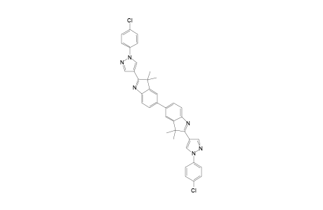 2,2'-Bis[1-(4-chlorophenyl)-1H-pyrazol-4-yl]-3,3,3',3'-tetramethyl-3H,3'H-5,5'-biindole