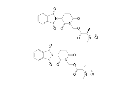 2-METHYLAMINO-(PROPIONIC-ACID)-[3-(1,3-DIHYDRO-1,3-DIOXO-2H-ISOINDOLE-2-YL)-2,6-DIOXO-PIPERIDINE-1-YL-METHYL]-ESTER-HCL