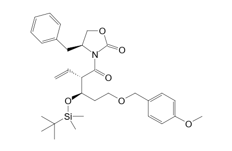 (4S)-4-Benzyl-3-((2S)-2-{(1R)-1-{[tert-butyl(dimethyl)silyl]oxy}-3-[(4-methoxybenzyl)oxy]propyl}but-3-enoyl)-1,3-oxazolidin-2-one