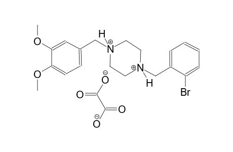 1-(2-bromobenzyl)-4-(3,4-dimethoxybenzyl)piperazinediium oxalate