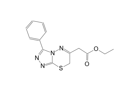 7H-[1,2,4]triazolo[3,4-b][1,3,4]thiadiazine-6-acetic acid, 3-phenyl-, ethyl ester