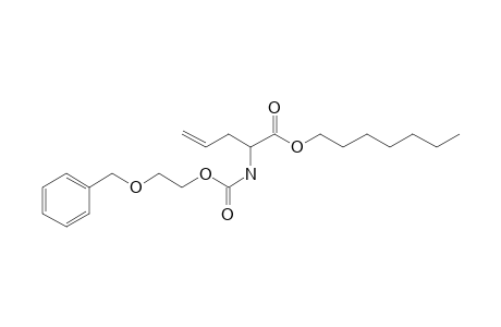 2-Aminopent-4-enoic acid, N-(2-benzyloxyetoxycarbonyl)-, heptyl ester