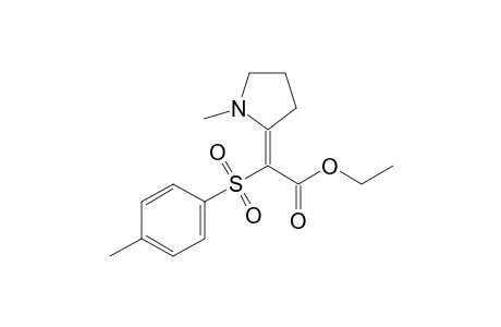 Ethyl [(p-methylphenyl)sulfonyl]-(1'-methylpyrrolidin-2'-ylidene)acetate