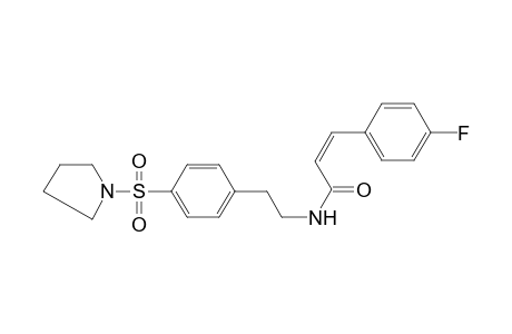 3-(4-Fluoro-phenyl)-N-[2-[4-(pyrrolidine-1-sulfonyl)-phenyl]-ethyl]-acrylamide