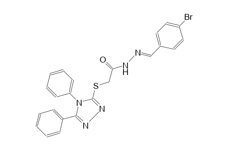 acetic acid, [(4,5-diphenyl-4H-1,2,4-triazol-3-yl)thio]-, 2-[(E)-(4-bromophenyl)methylidene]hydrazide