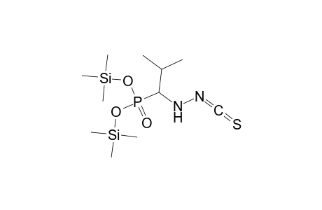 Phosphonic acid, [1-(carbonothioylhydrazino)-2-methylpropyl]-, bis(trimethylsilyl) ester