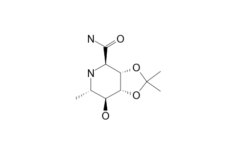 2,6,7-TRIDEOXY-2,6-IMINO-3,4-O-ISOPROPYLIDENE-L-GLYCERO-L-TALOHEPTONAMIDE