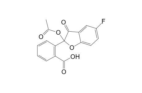 2-(2-acetoxy-5-fluoro-3-oxo-2,3-dihydrobenzofuran-2-yl)benzoic acid