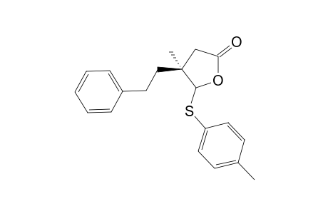 (S)-4-Methyl-4-(2-phenylethyl)-5-(p-tolylsulfanyl)dihydrofuran-2-one
