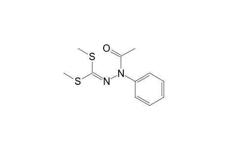 Acetic acid, 2-[bis(methylthio)methylene]-1-phenylhydrazide