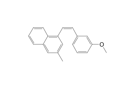 cis-1-(3-Methyl-1-naphthyl)-2-(3-methoxyphenyl)ethylene