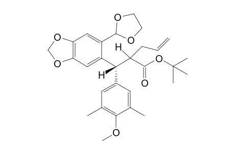 2-[(6-[1,3]Dioxolan-2-yl-benzo[1,3]dioxol-5-yl)-(4-methoxy-3,5-dimethyl-phenyl)-methyl]-pent-4-enoic acid tert-butyl ester