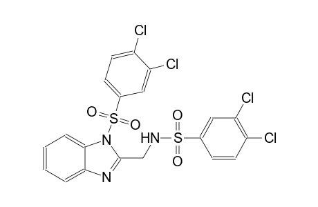 benzenesulfonamide, 3,4-dichloro-N-[[1-[(3,4-dichlorophenyl)sulfonyl]-1H-benzimidazol-2-yl]methyl]-