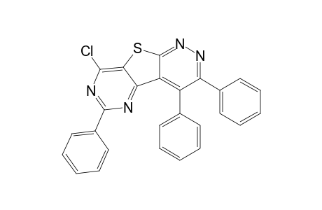 8-Chloro-3,4,6-triphenylpyrimido[4',5' : 4,5]thieno[2,3-c]pyridazine