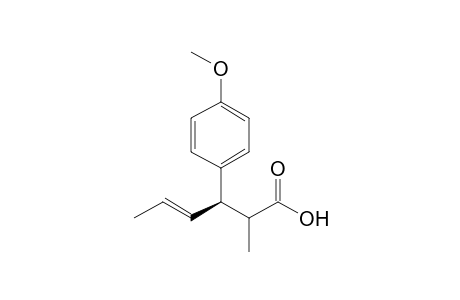 (2RS,3R)-trans-3-(4-Methoxyphenyl)-2-methylhexa-4-enoic acid