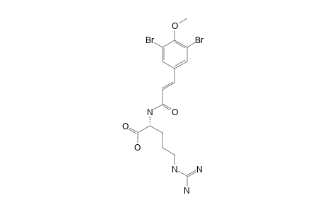 SUBEREAMINE_B;(E)-2-(3-(3,5DIBROMO-4-METHOXYPHENYL)-ACRYLAMIDO)-5-GUANIDINOPENTANOIC_ACID