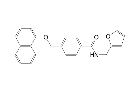 N-(2-furylmethyl)-4-[(1-naphthyloxy)methyl]benzamide