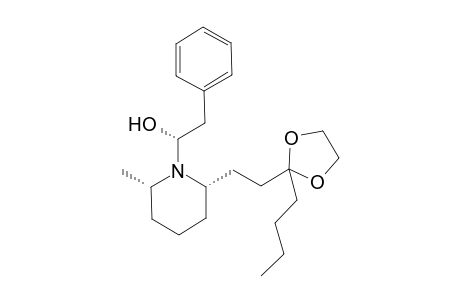 1-Piperidineethanol, 2-[2-(2-butyl-1,3-dioxolan-2-yl)ethyl]-6-methyl-.beta.-phenyl-, [2R-[1(R*),2.alpha.,6.alpha.]]-