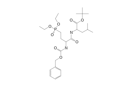 2-(BENZYLOXYCARBONYLAMINO)-4-(DIETHYLPHOSPHONO)-BUTANOYLLEUCINE-TERT.-BUTYLESTER;Z-ABU(PO3ET2)-LEU-OBU-T