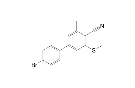 4-(4-bromophenyl)-2-methyl-6-methylsulfanyl-benzenecarbonitrile