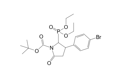 Diethyl 5-oxo-3-(4'-bromophenyl)-1-(t-butoxycarbonyl)-2-(pyrrolidinyl)phosphonate