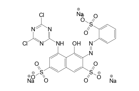 2,7-Naphthalenedisulfonic acid, 5-[(4,6-dichloro-1,3,5-triazin-2-yl)amino]-4-hydroxy-3-[(2-sulfophenyl)azo]-, trisodium salt