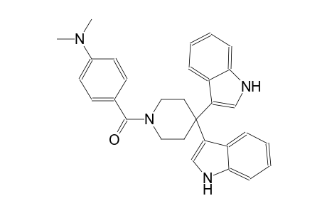 benzenamine, 4-[[4,4-di(1H-indol-3-yl)-1-piperidinyl]carbonyl]-N,N-dimethyl-