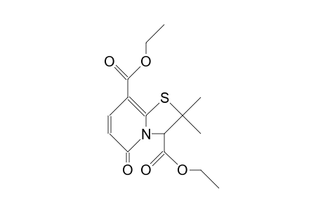 2,3-Dihydro-2,2-dimethyl-5-oxo-5H-thiazolo(3,2-A)pyridine-3,8-dicarboxylic acid, diethyl ester